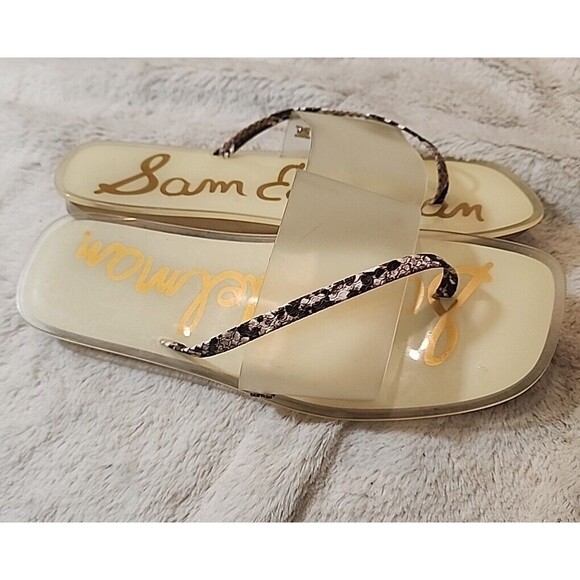 Sam Edelman Womens Sandals Slides Shoes Semi-Opaque Transparent US Size 7 M - Picture 3 of 5
